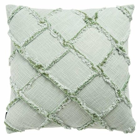 SAFAVIEH 18 x 18 in. Ashlin Pillow, Green PLS6526H-1818